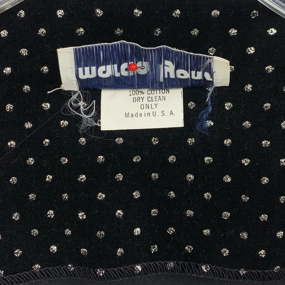 Vintage Open Front Blazer/ Jacket with Matching Bow Tie- Made in the USA - Picture 12 of 14